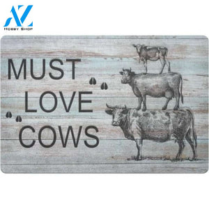 Cow Doormat, Must Love Cows - Cow