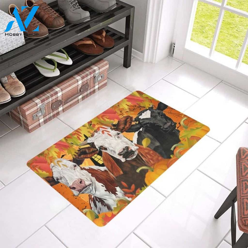 Cow Fall Around Doormat | Welcome Mat | House Warming Gift