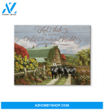 Cow Farm Premium Canvas Wall Art, Wall Decor Visual Art - And I Think to Myself Premium Canvas