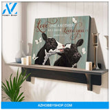 Cow Farm Premium Canvas Wall Art, Wall Decor Visual Art - Love One Another As I Have Loved You Premium Canvas