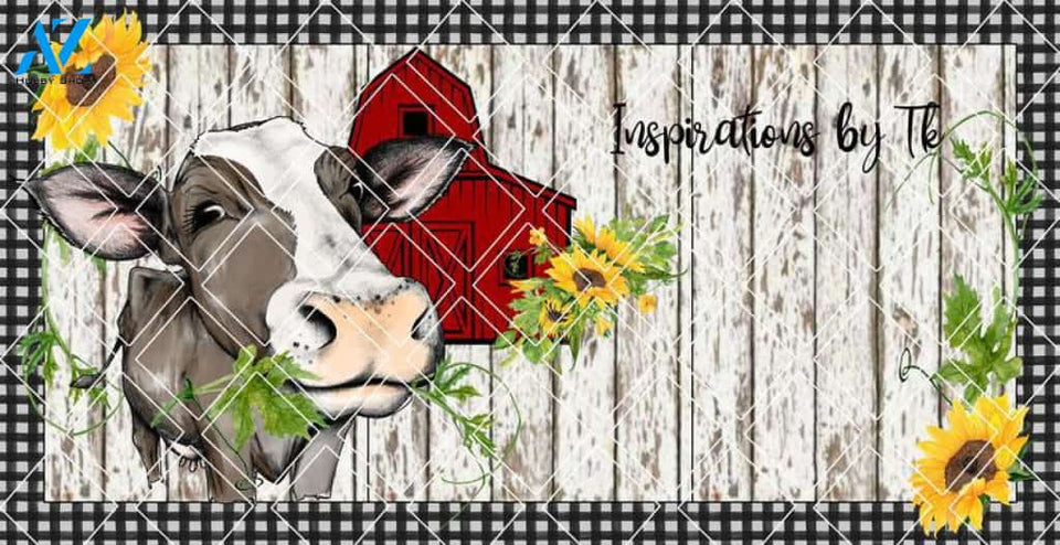 Cow Farmhouse Door Mat Design, Spring Design, Farmhouse Design, Sublimation Design, Printable Art, Sublimation Download, Digital Design