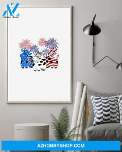 Cow freedom color art american poster