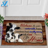 Cow Full Of Love Home Funny Indoor And Outdoor Doormat Warm House Gift Welcome Mat Birthday Gift For Cow Lovers