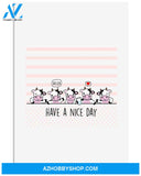 Cow have a nice day poster