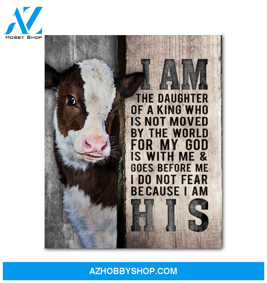 Cow I Am His Canvas Wall Art Unique Gifts