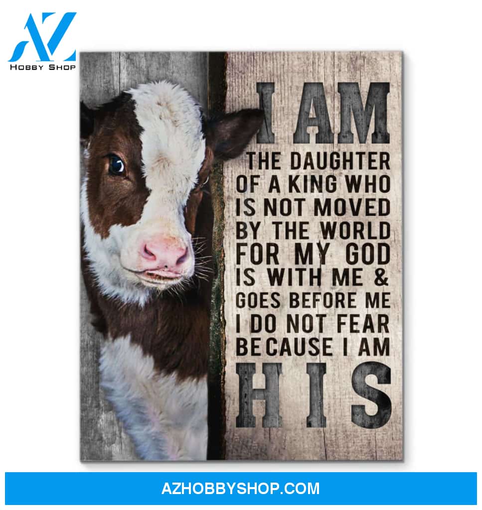 Cow I Am His Canvas Wall Art Unique Gifts