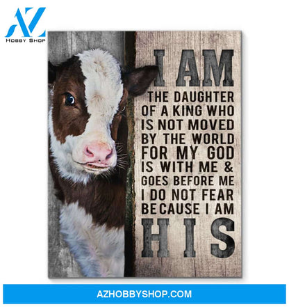 Cow I Am His Canvas Wall Art Unique Gifts