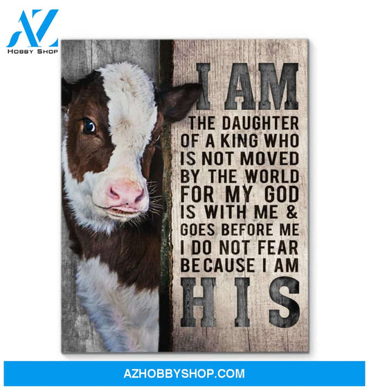 Cow I Am His Canvas Wall Art Unique Gifts