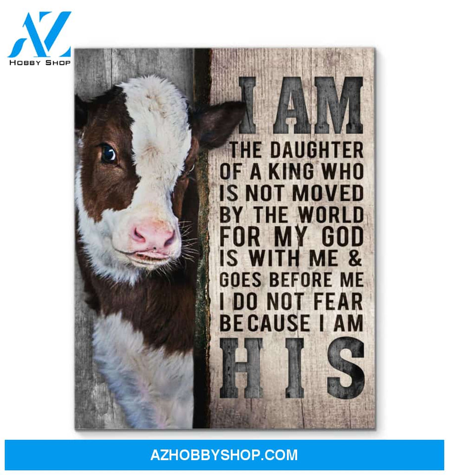 Cow I Am His Canvas Wall Art Unique Gifts