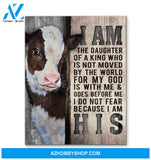 Cow I Am His Canvas Wall Art Unique Gifts