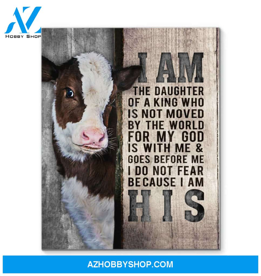 Cow I Am His Canvas Wall Art Unique Gifts