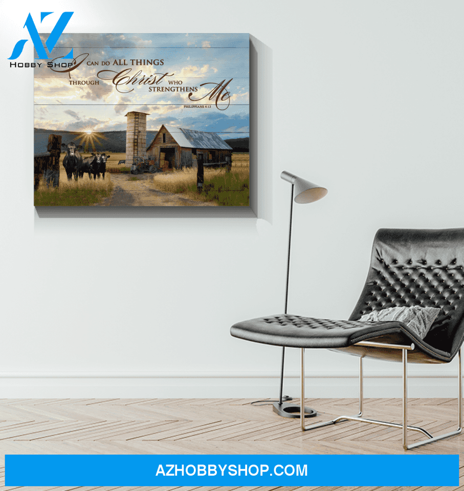 Cow I Can Do Canvas Wall Art Unique Gifts