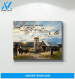 Cow I Can Do Canvas Wall Art Unique Gifts