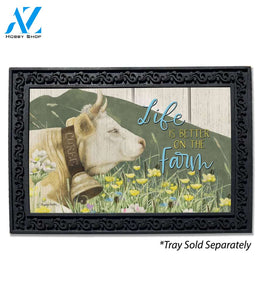 Cow in the Meadow Doormat - 18" x 30"