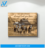 Cow May Your Journey Always Lead Your Home - Matte Canvas, gift for you, gift for cow lover, living room wall art, living room picture