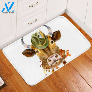Cow Mugshot Door Mat