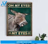 Cow Oh My Eyes My Eyes Canvas And Poster, Wall Decor Visual Art