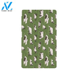 Cow on Grass Print Pattern Rubber Doormat