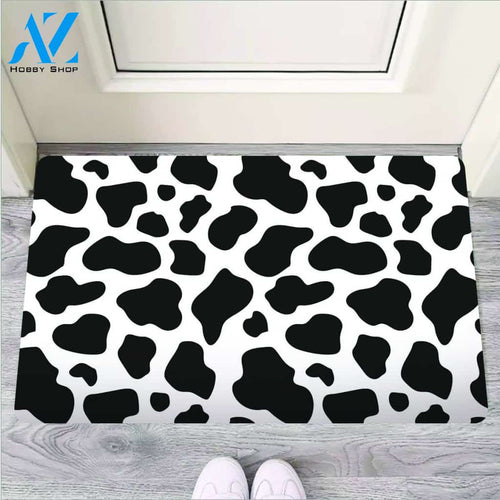 Cow Print Door Mat