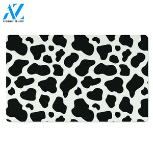 Cow Print Door Mat