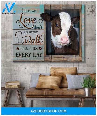 Cow Those We Love Canvas Wall Art Unique Gifts