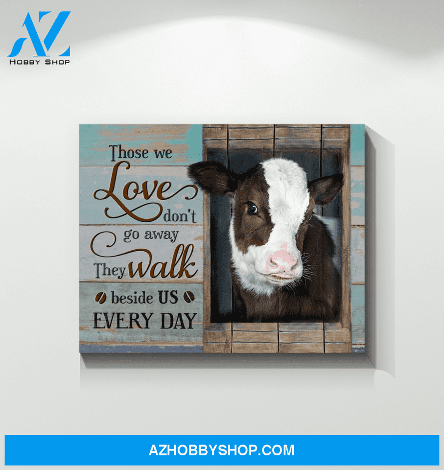 Cow Those We Love Canvas Wall Art Unique Gifts