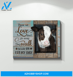 Cow Those We Love Canvas Wall Art Unique Gifts
