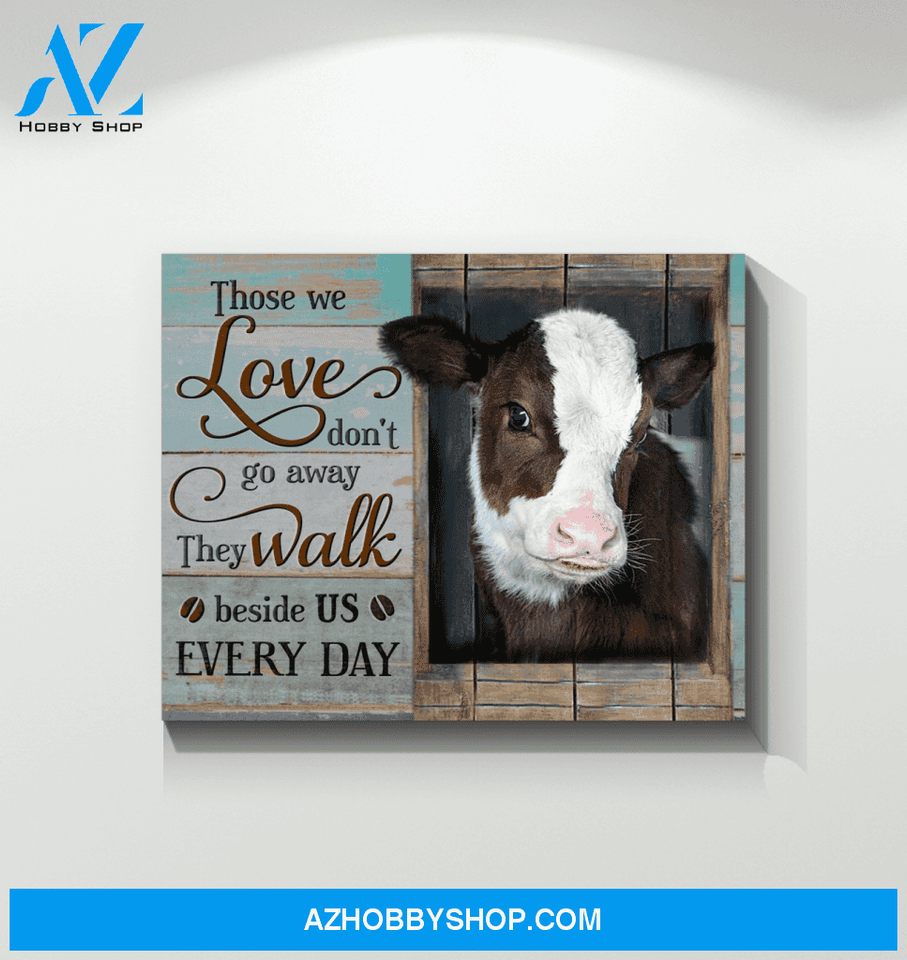 Cow Those We Love Canvas Wall Art Unique Gifts