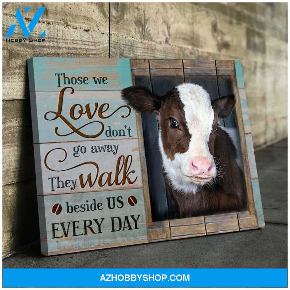 Cow Those We Love Canvas Wall Art Unique Gifts