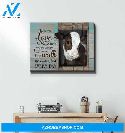 Cow Those We Love Canvas Wall Art Unique Gifts