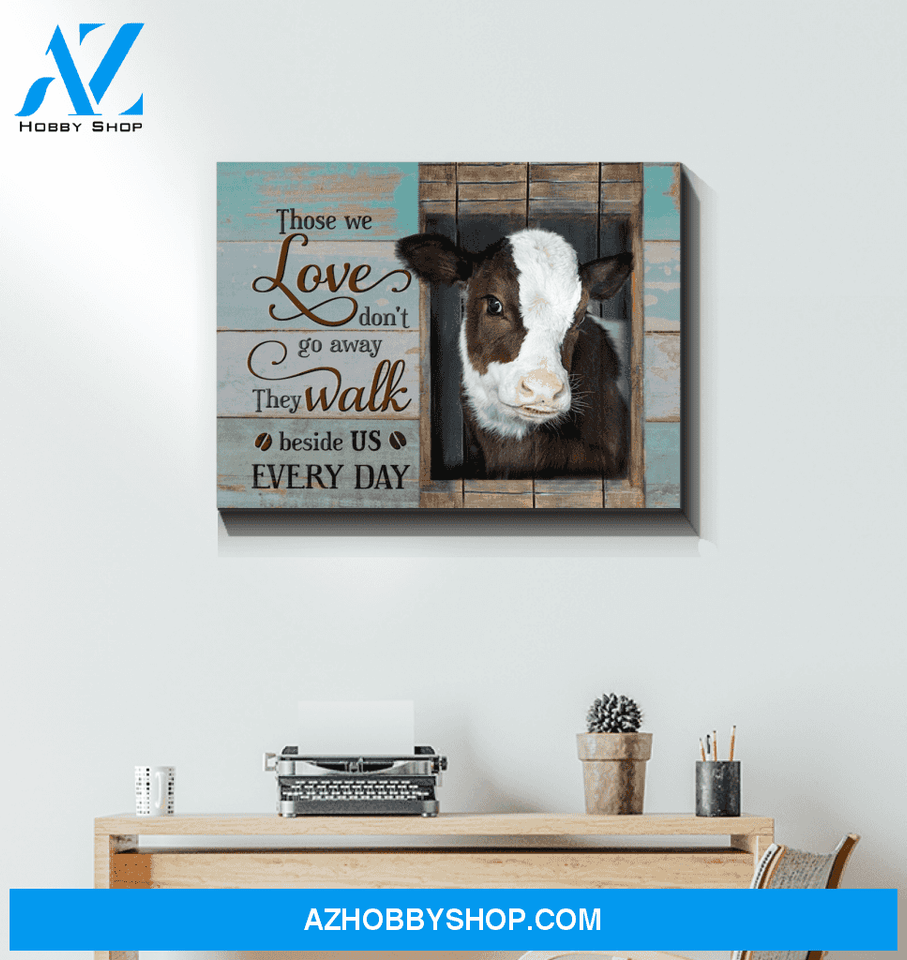 Cow Those We Love Canvas Wall Art Unique Gifts