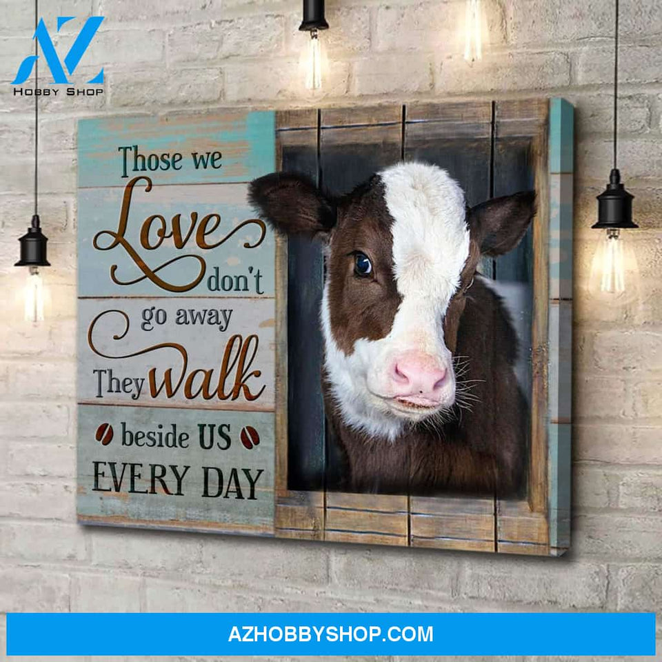 Cow Those We Love Canvas Wall Art Unique Gifts