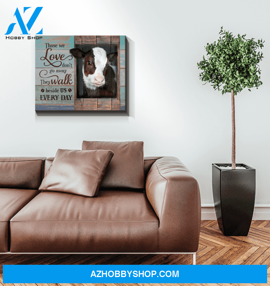 Cow Those We Love Canvas Wall Art Unique Gifts