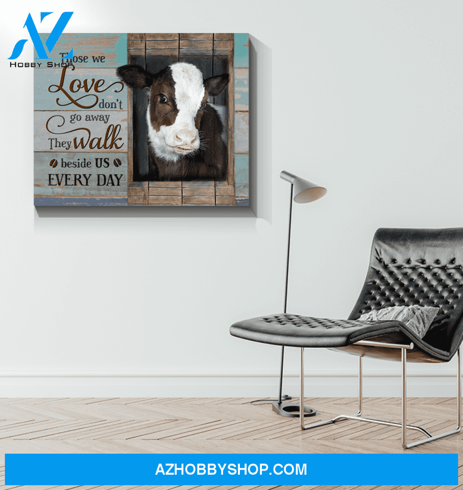 Cow Those We Love Canvas Wall Art Unique Gifts