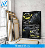 Cow To My Dad Canvas Wall Art, Wall Decor Visual Art
