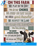 Cow We Are Family Vertical Canvas - Wall Decor Visual Art
