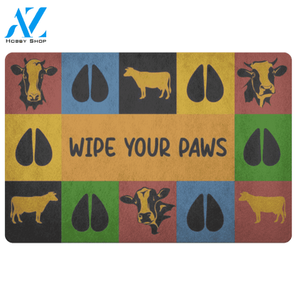 Cow Wipe Your Paws Doormat | Welcome Mat | House Warming Gift