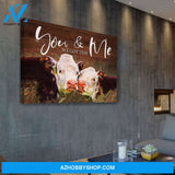 Cow You And Me We Got This Premium Canvas Wall Art, Wall Decor Visual Art