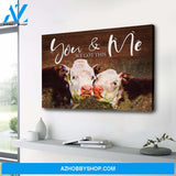 Cow You And Me We Got This Premium Canvas Wall Art, Wall Decor Visual Art