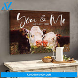 Cow You And Me We Got This Premium Canvas Wall Art, Wall Decor Visual Art