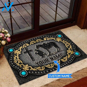 Cowboy Cross Aesthetic Custom Doormat