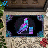 Cowboy Horse Easy Clean Welcome DoorMat | Felt And Rubber | DO2379