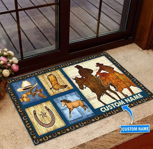 Cowboys Personalized Custom Name Doormat Welcome Mat