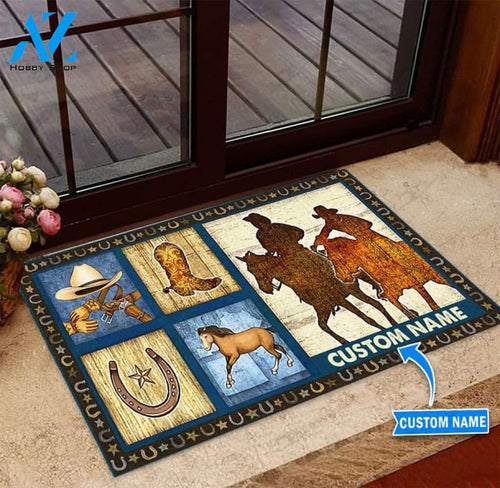 COWBOYS PERSONALIZED DOORMAT
