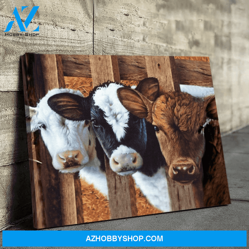 Cows Canvas And Poster, Wall Decor Visual Art