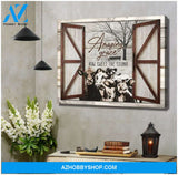 Cows Outside Window Premium Canvas Wall Art, Wall Decor Visual Art