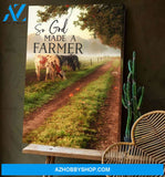 Cows So God Made A Farmer Canvas Wall Art, Wall Decor Visual Art