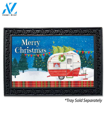 Cozy Christmas Camper Doormat - 18" x 30"