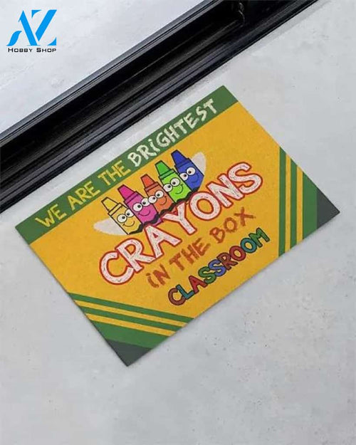 Crayon Teacher Doormat, Crayon Teacher Classroom Doormat, Teacher Room Welcome Mat, Back To School Door Mat