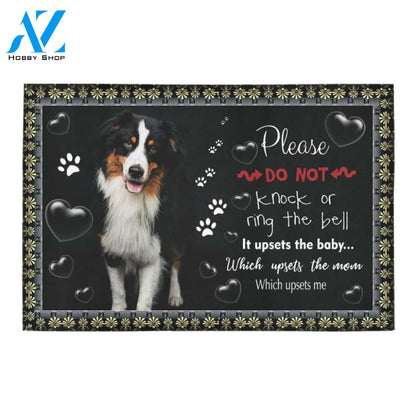 TD 32 Crazy Australian Shepherd Doormat | WELCOME MAT | HOUSE WARMING GIFT
